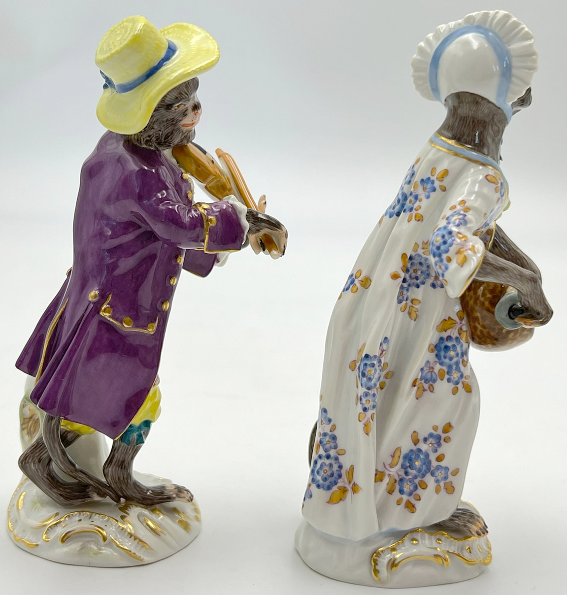 Zwei Figuren aus der "Affenkapelle" von Meissen. - Image 4 of 12