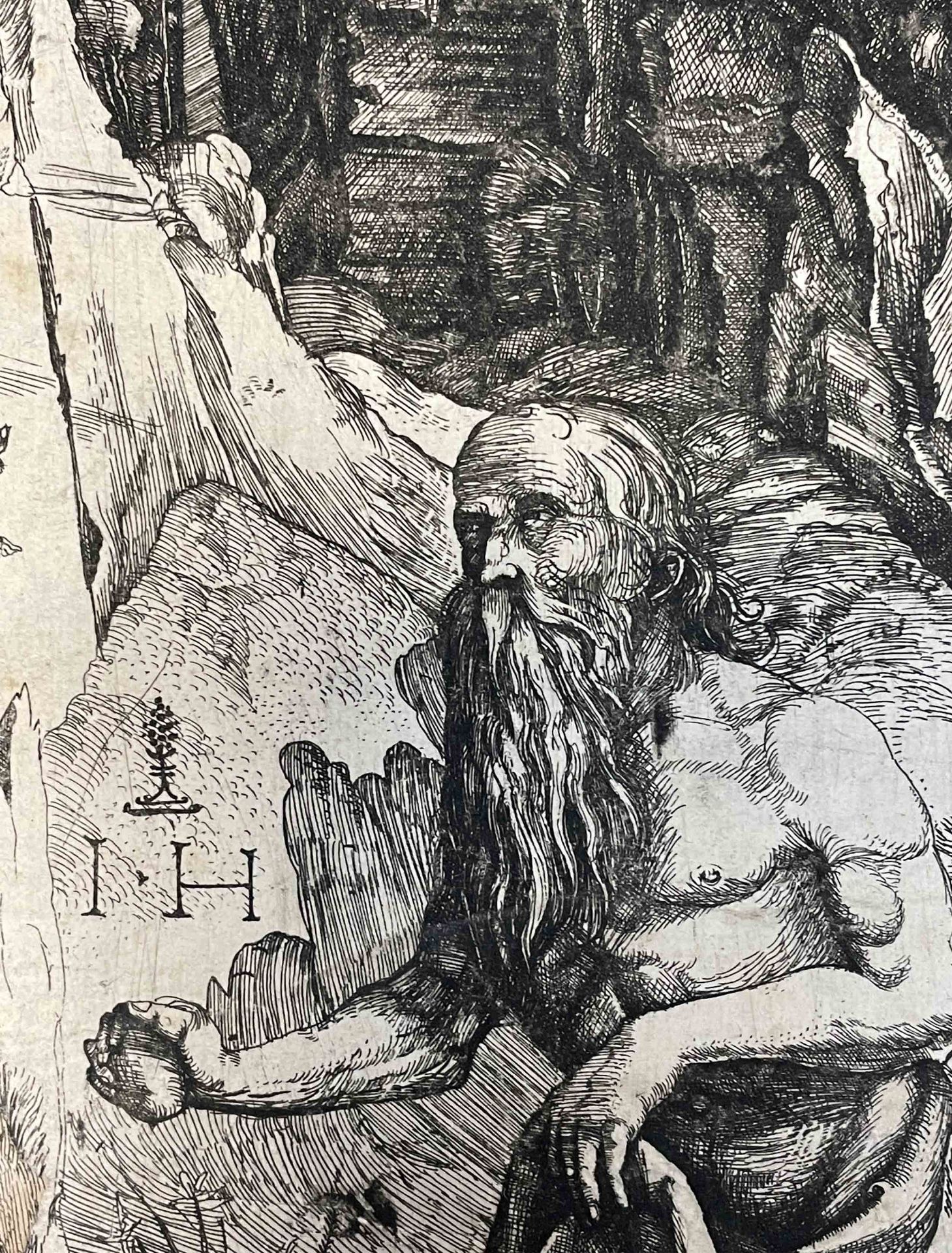 Hieronymus HOPFER (c. 1500 - 1563). Der heilige Hieronymus in der Einöde. - Image 3 of 10