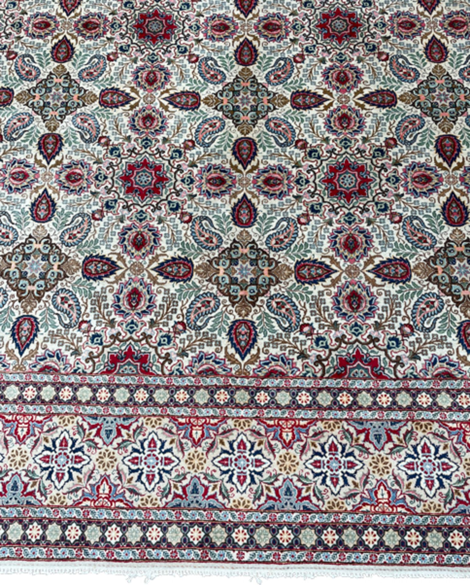 Keshan Werkstattteppich, Iran. Fein. Signiert. - Bild 10 aus 16