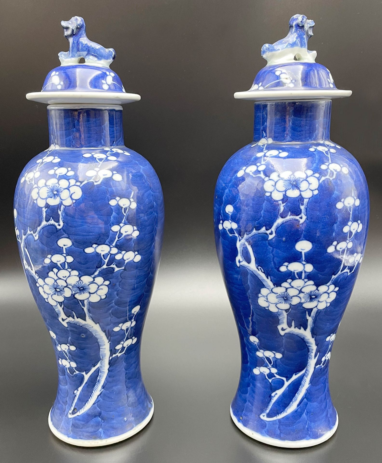 Zwei Vasen mit Pflaumenblütendekor. China. 19. Jahrhundert. - Bild 3 aus 9
