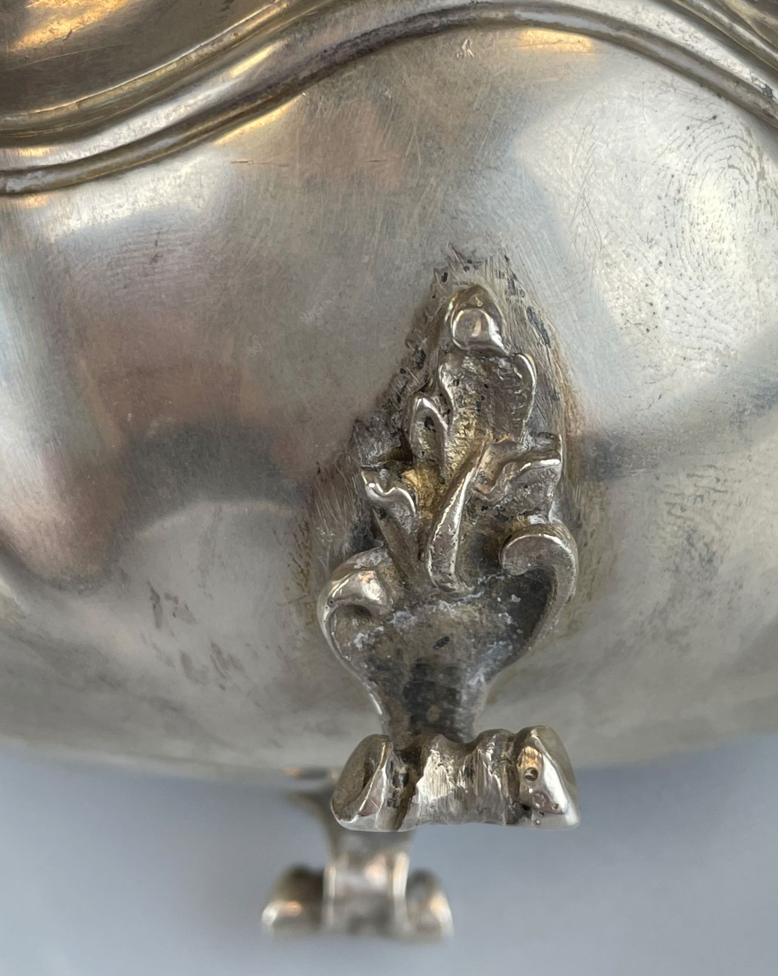 Deckelsauciere 800 Silber. Wohl Frankreich 19. Jahrhundert. - Image 9 of 15