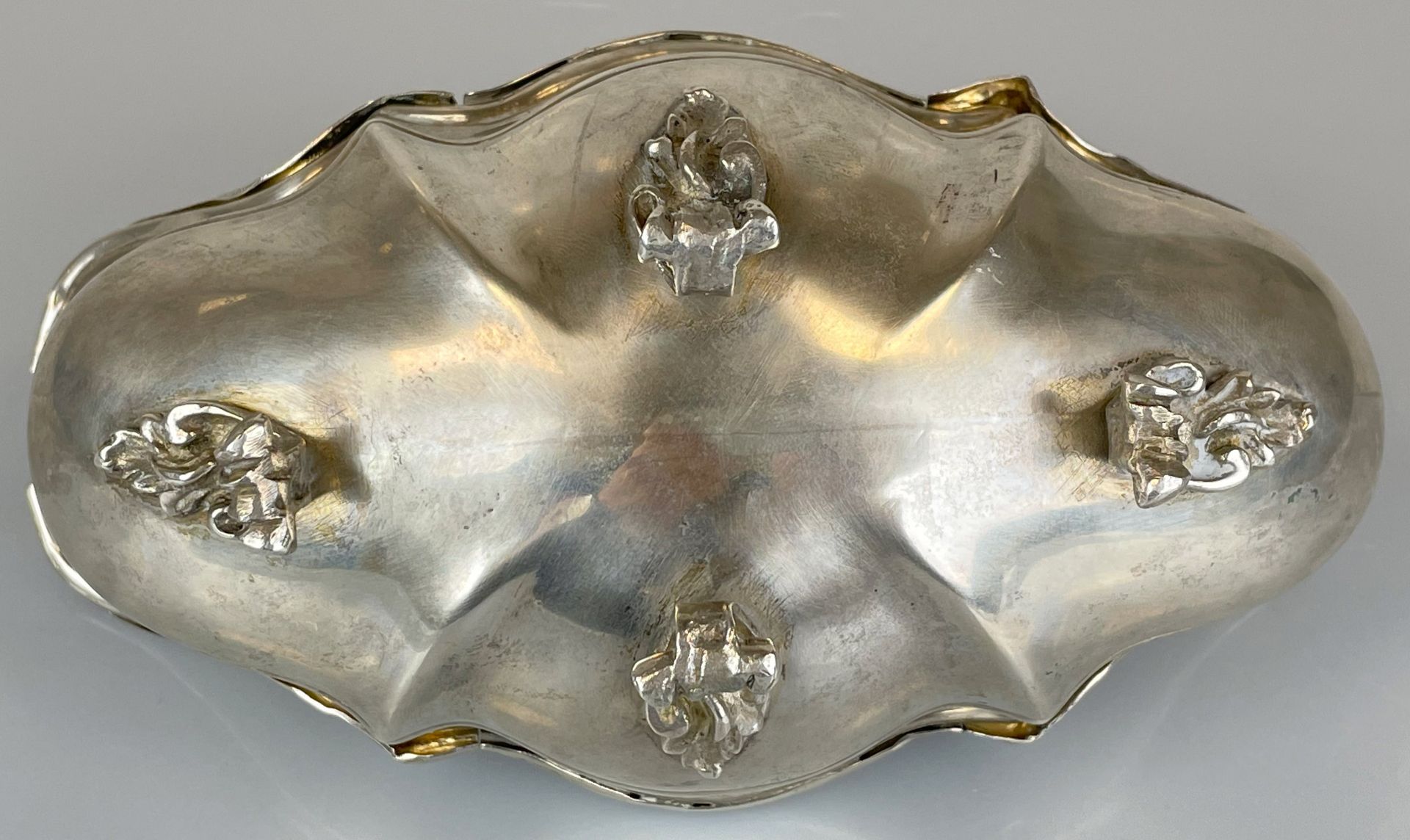 Deckelsauciere 800 Silber. Wohl Frankreich 19. Jahrhundert. - Image 8 of 15
