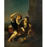 UNSIGNIERT. "Die Pastetenesser". Nach Bartolomé Esteban MURILLO (1618 - 1682).