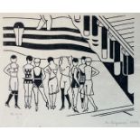 Gerd ARNTZ (1900 - 1988). Les Baigneuses. 1926.