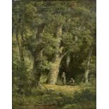 Narcisse Virgile DIAZ DE LA PEÑA (1807 - 1876). Reisigsammlerinnen im Wald.