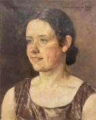 Else SCHMIDT VAN DER VELDE (1904 - 1997). Damenportrait.
