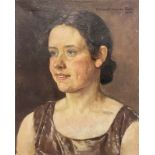 Else SCHMIDT VAN DER VELDE (1904 - 1997). Damenportrait.