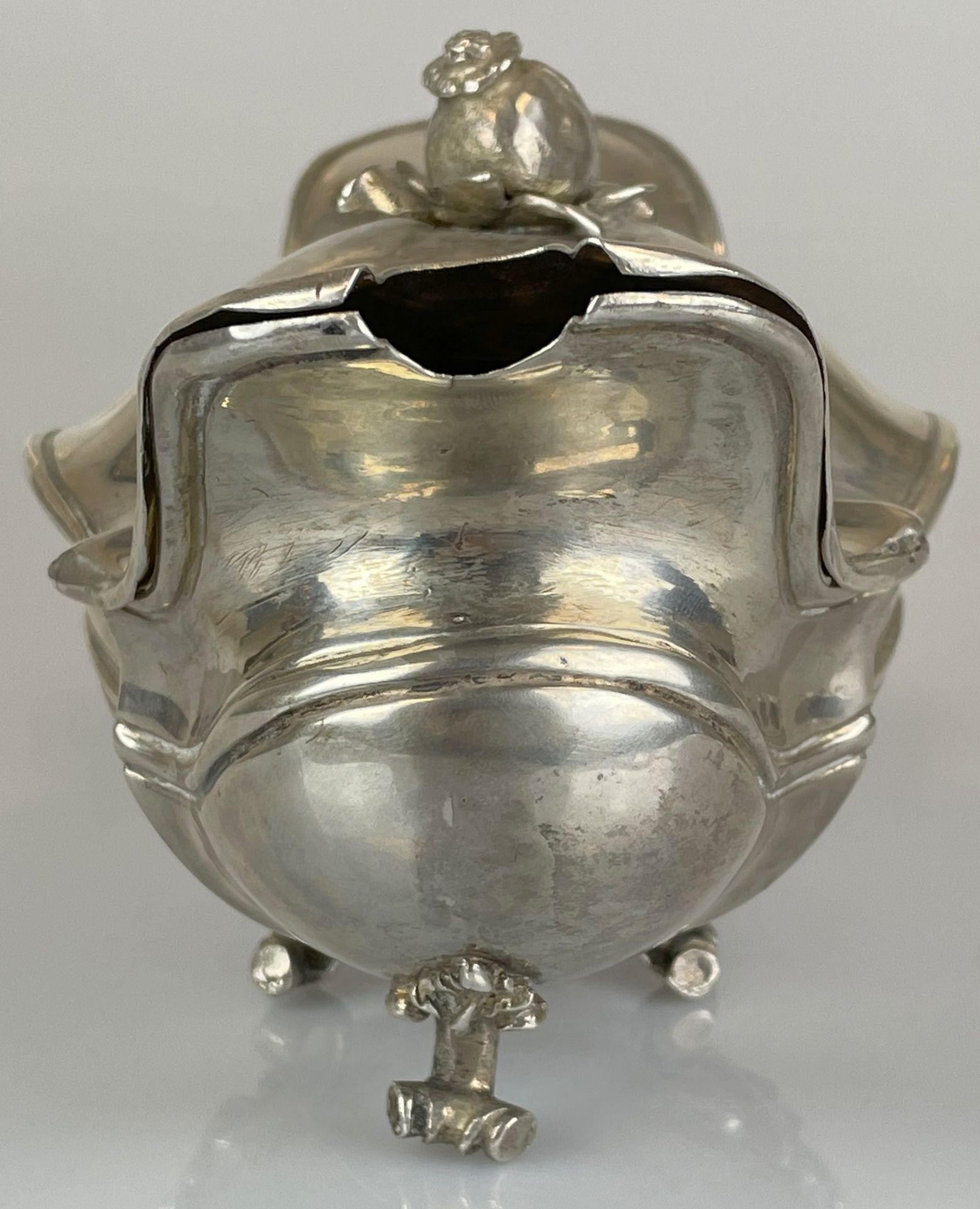 Deckelsauciere 800 Silber. Wohl Frankreich 19. Jahrhundert. - Image 6 of 15