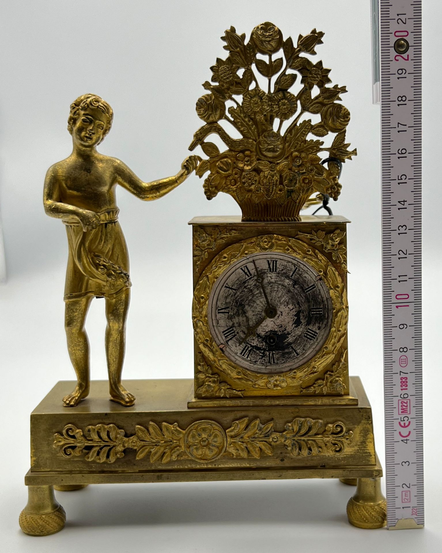Tisch Uhr. 1. Hälfte 19. Jahrhundert. - Image 11 of 11