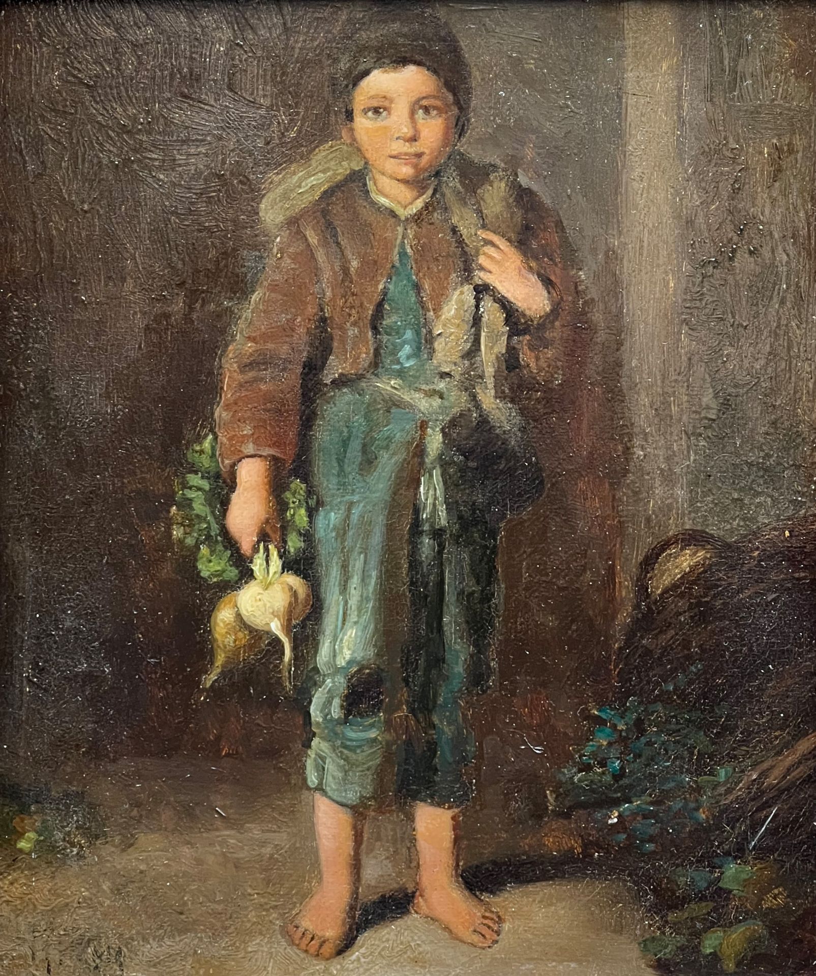 Hans THOMA (1839 - 1924). Ein junger Gemüsehändler.