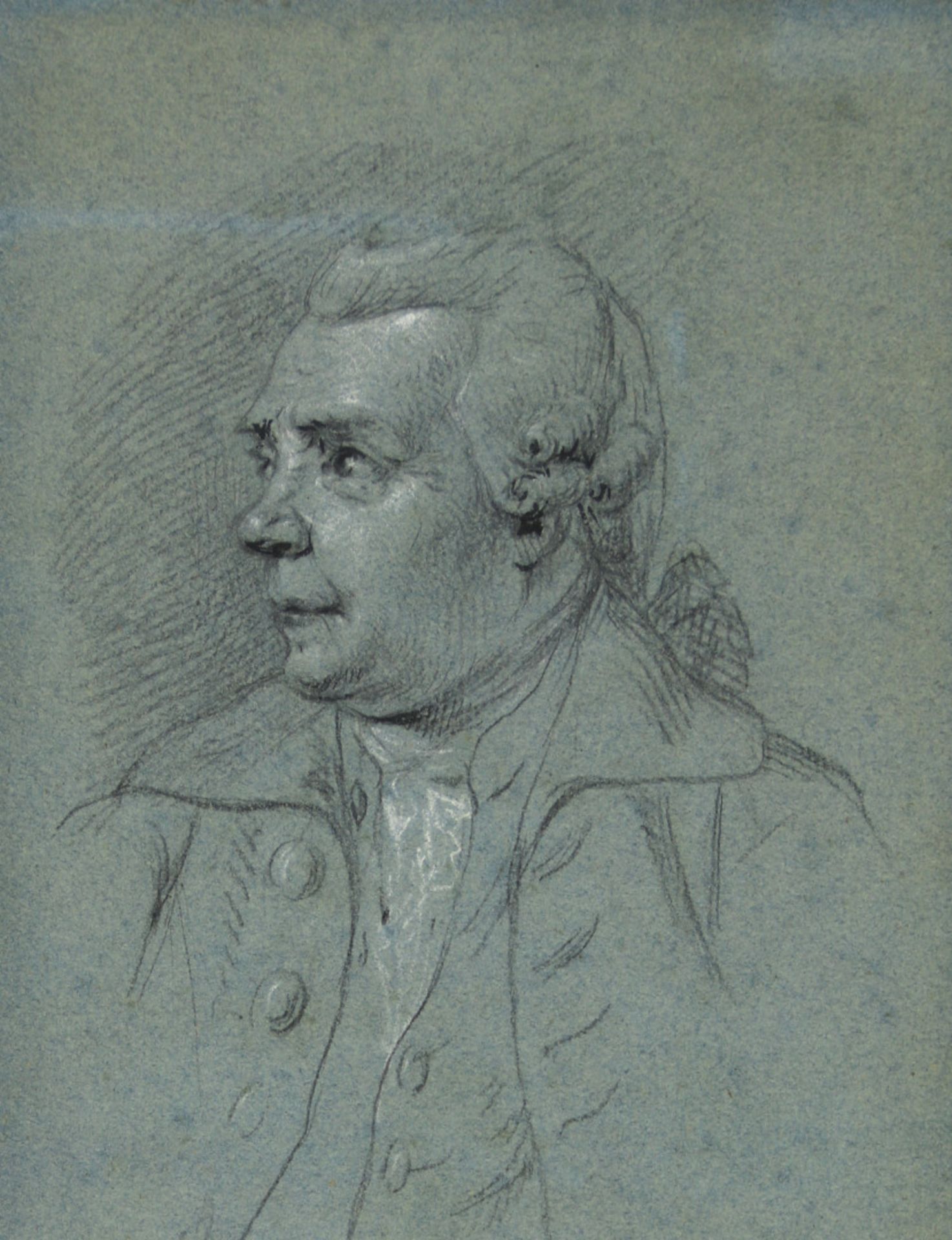 Klass, Friedrich Christian. (1752-1827): Zugeschrieben. Porträt eines älteren Mannes.