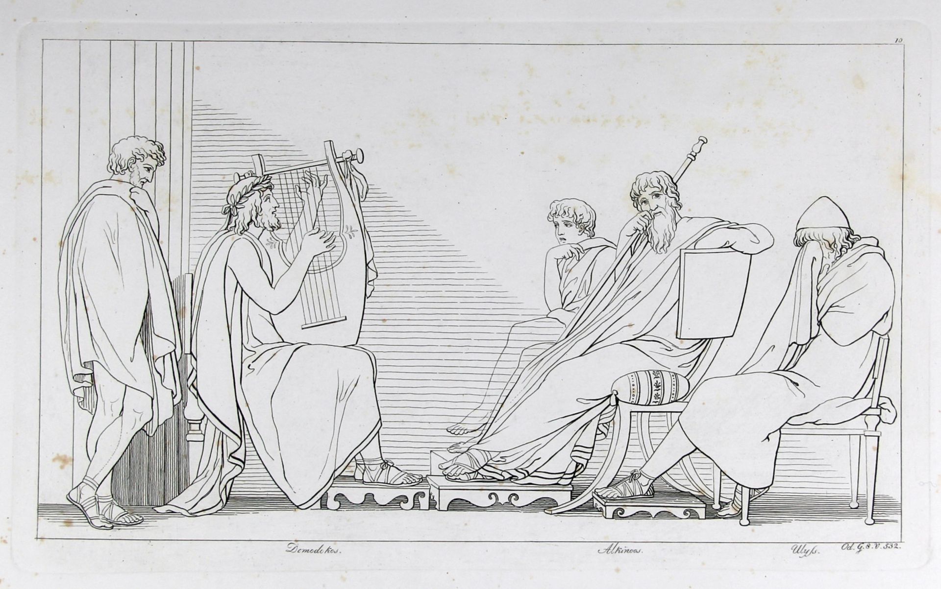 Flaxman, John: Umrisse zu Homer's Ilias und Odyssee. - Bild 3 aus 3