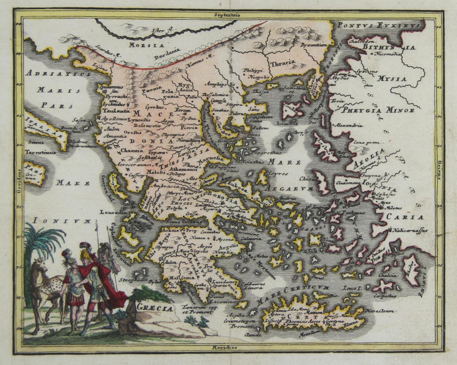 AAllgemein. - Konvolut mit 6 kleinformatigen Landkarten: "Asia Minor", "Europa", "Gallia", "Germani - Image 2 of 2