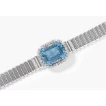 Aquamarin-Brillant-Bracelet