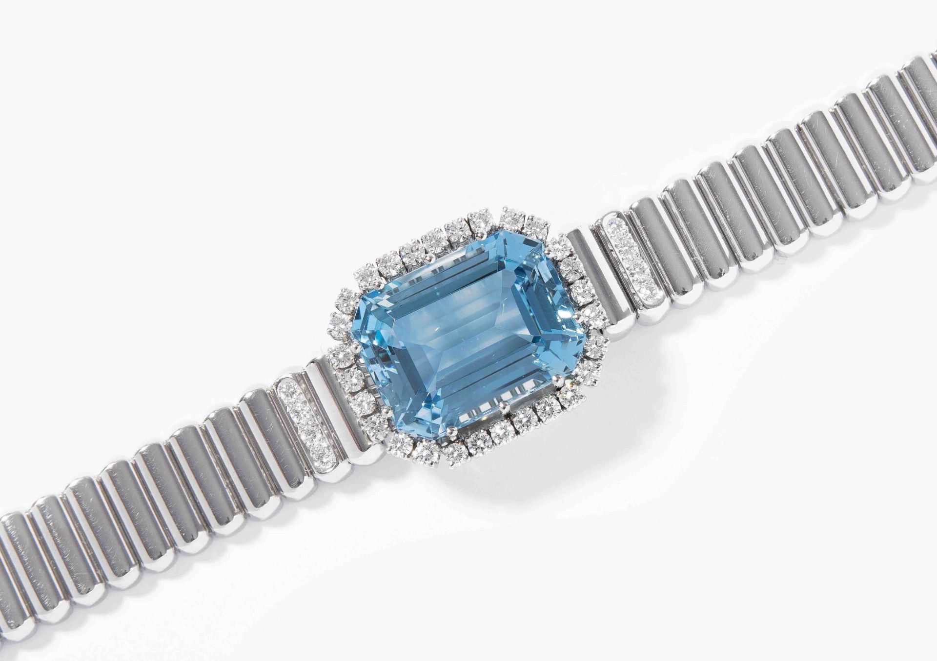 Aquamarin-Brillant-Bracelet