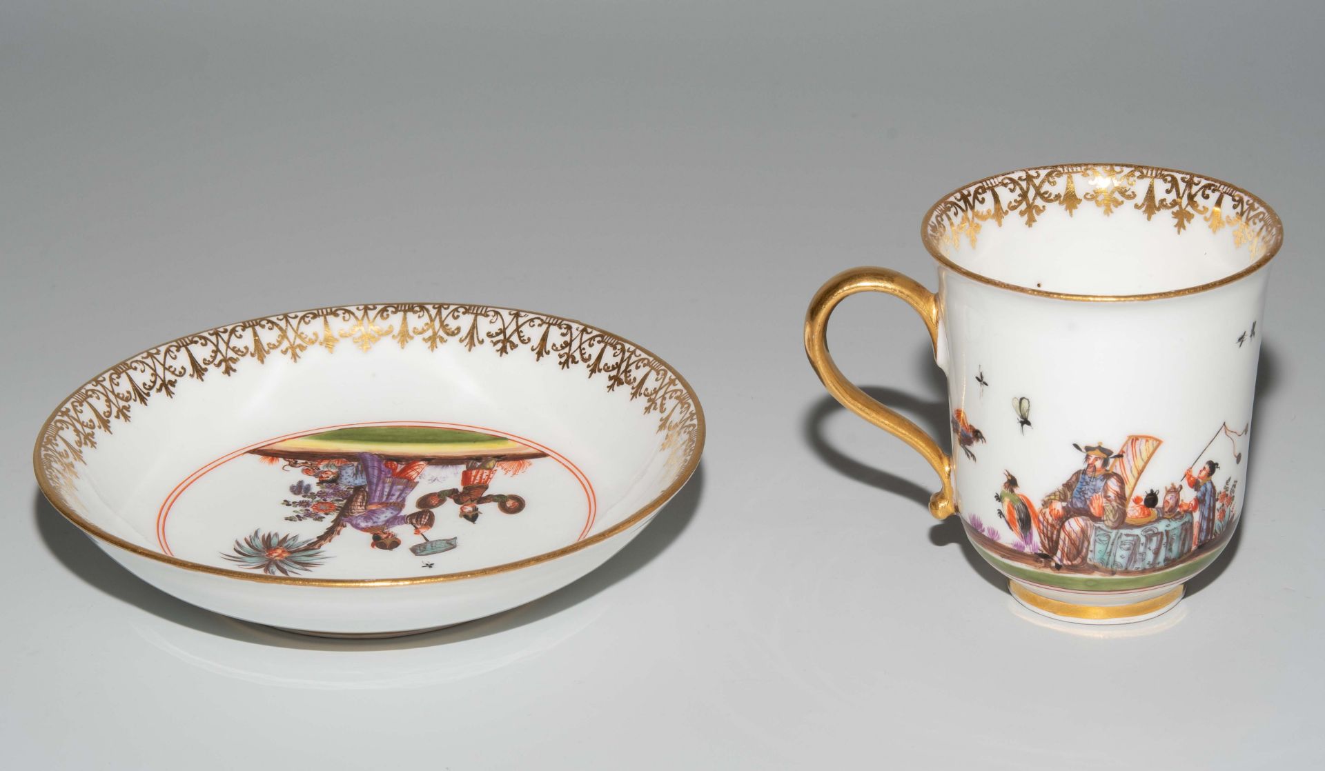 Meissen, Schokoladentasse mit Untertasse - Image 4 of 12