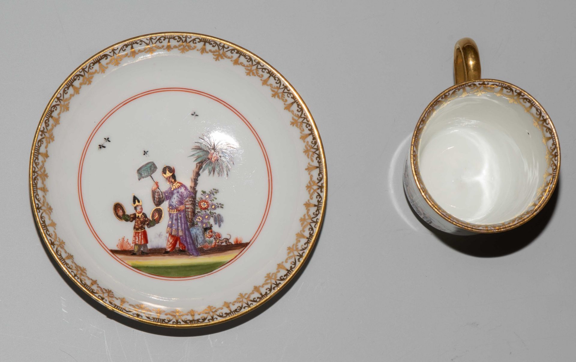 Meissen, Schokoladentasse mit Untertasse - Image 6 of 12