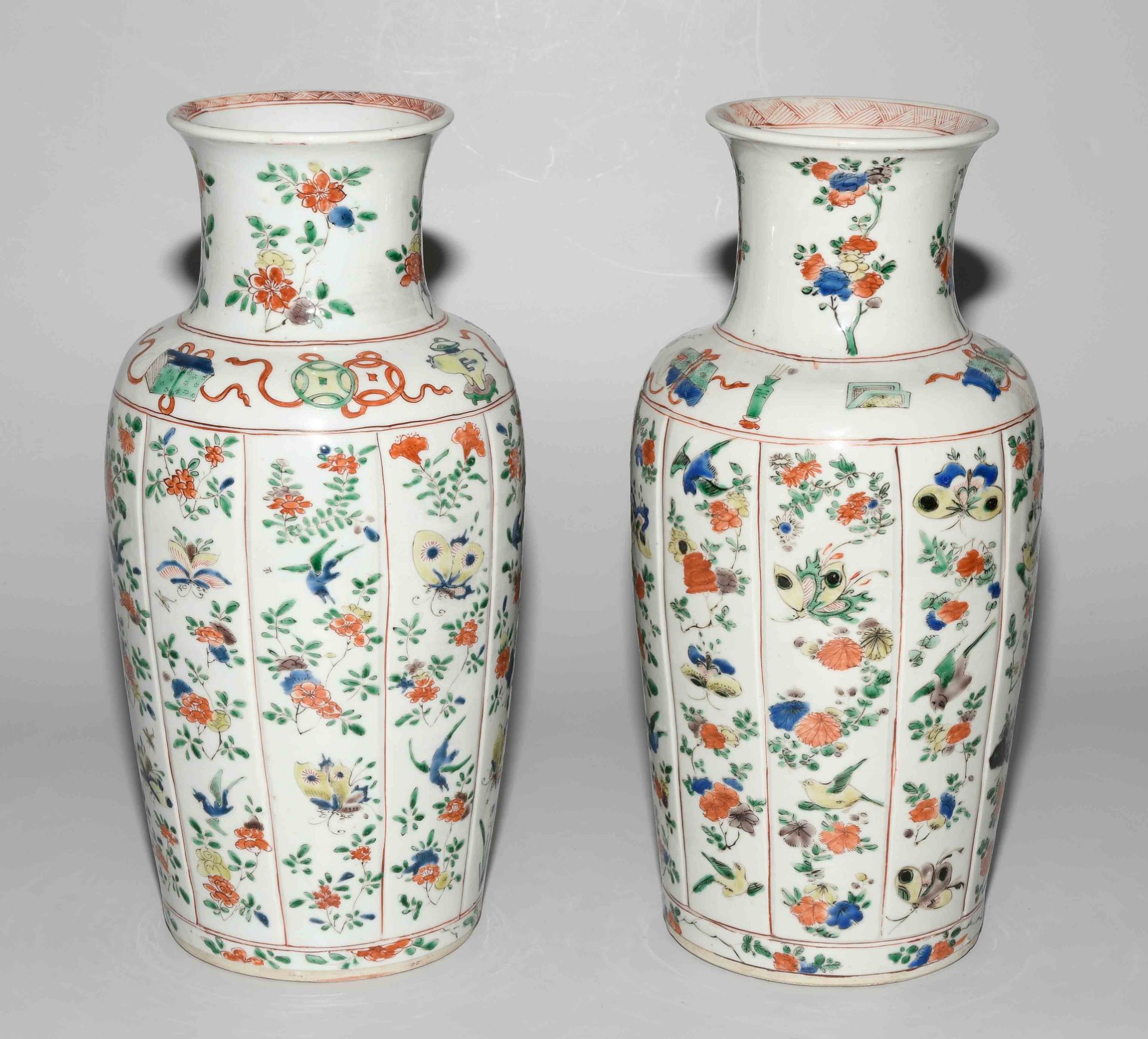 1 Paar Wucai-Vasen - Bild 2 aus 7
