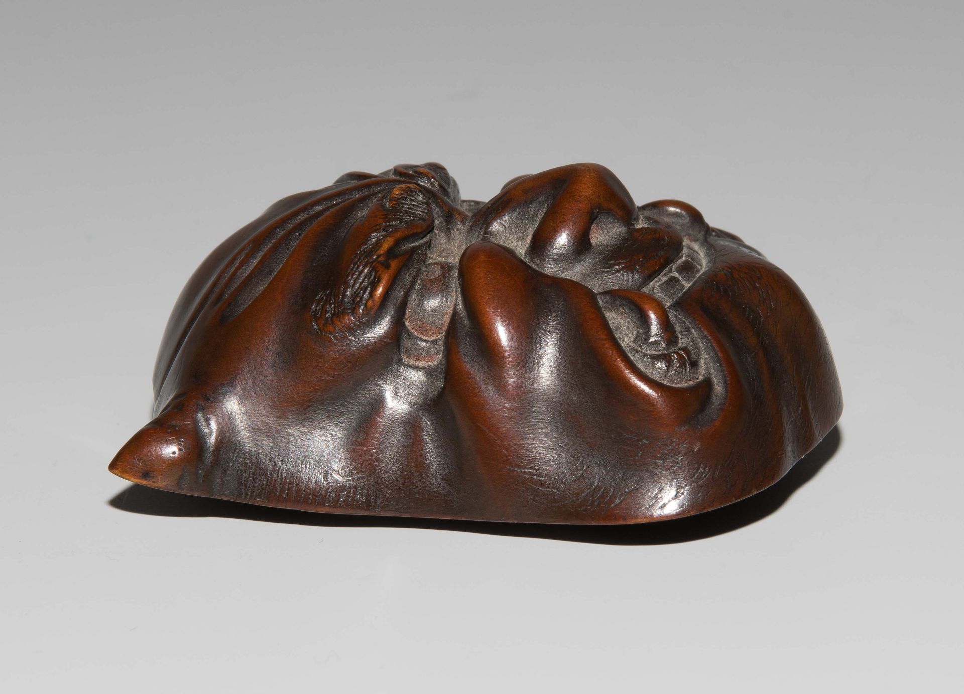 Masken-Holz-Netsuke - Image 4 of 10