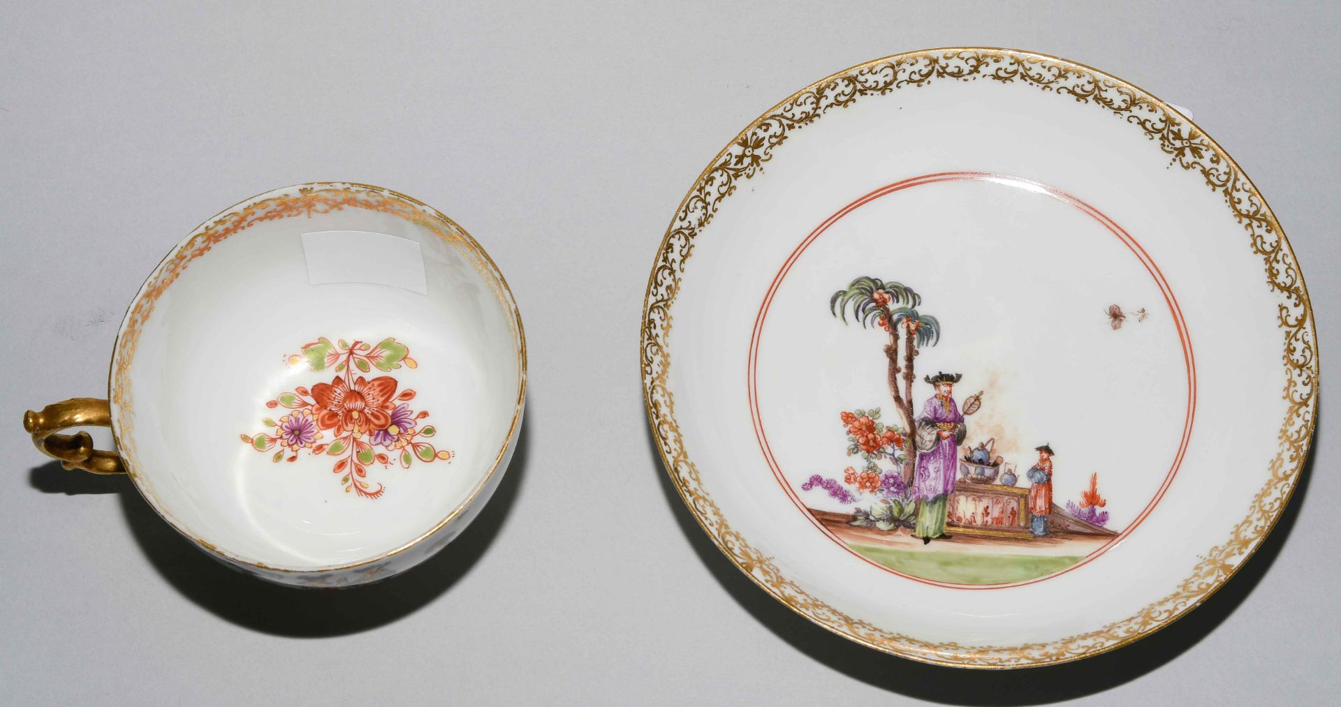 Meissen, Tasse mit Untertasse - Image 6 of 14