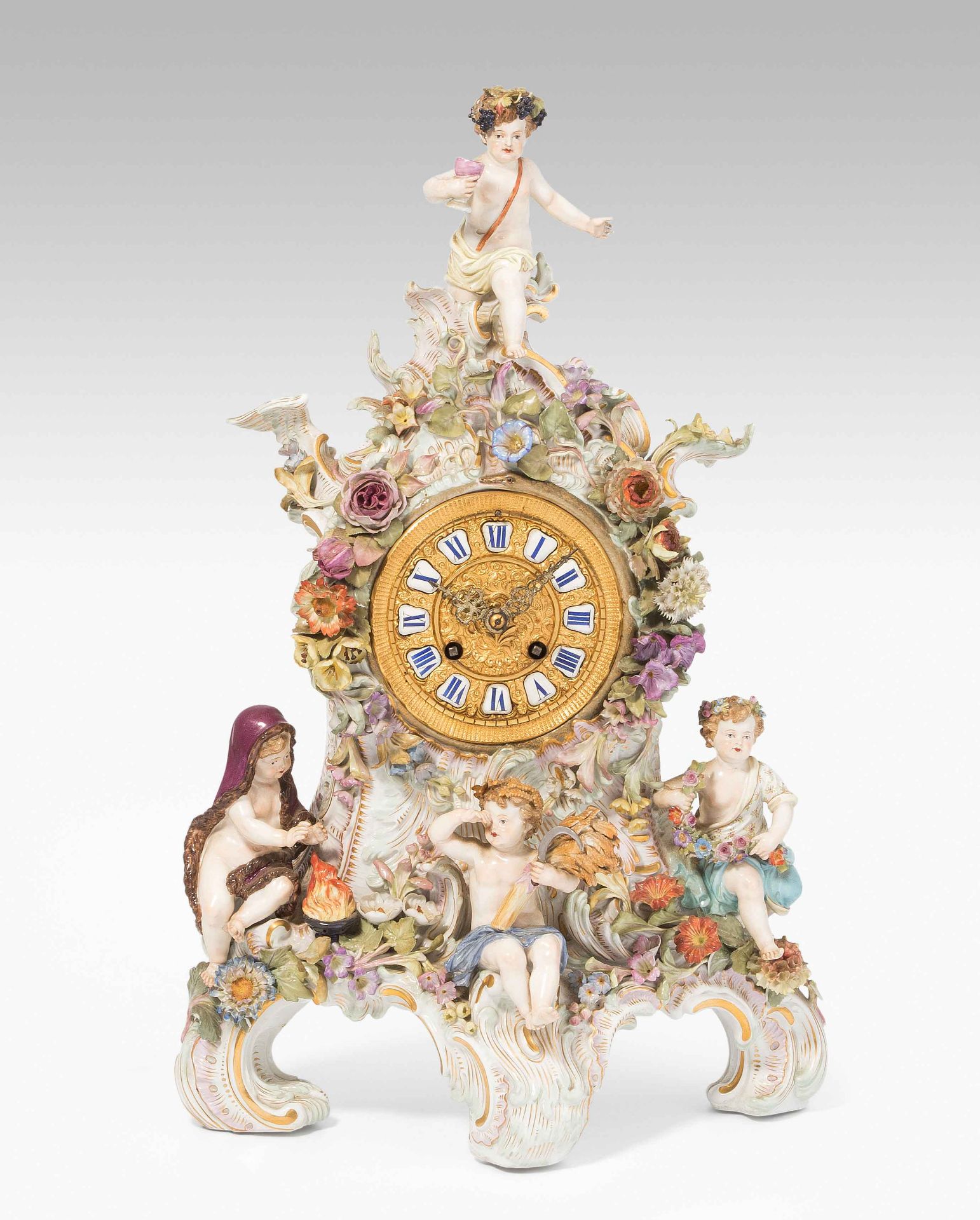 Meissen, Pendule "Vier Jahreszeiten"