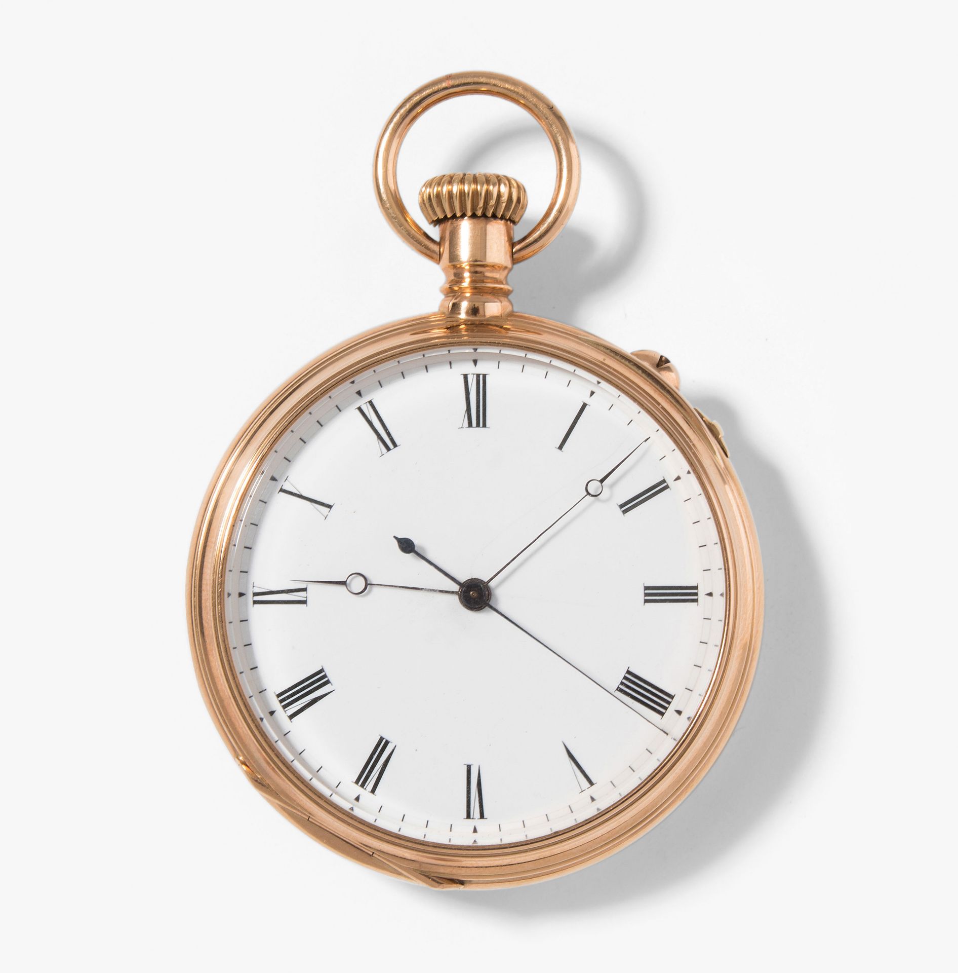 Gold-Taschenuhr mit springender Sekunde, Genf, um 1880/90