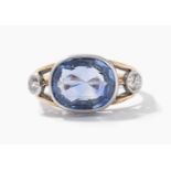 Saphir-Diamant-Ring