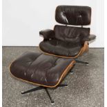 Charles & Ray Eames, Lounge Chair "670" mit Ottoman "671"