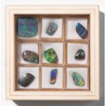 *Lot: Neun lose Boulder-Opale