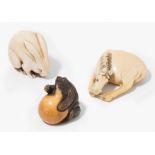 Lot: 3 Netsuke