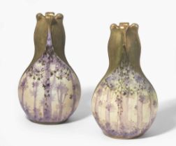 Amphora-Werke Riessner, 1 Paar Vasen