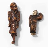 Lot 2 Holz-Netsuke