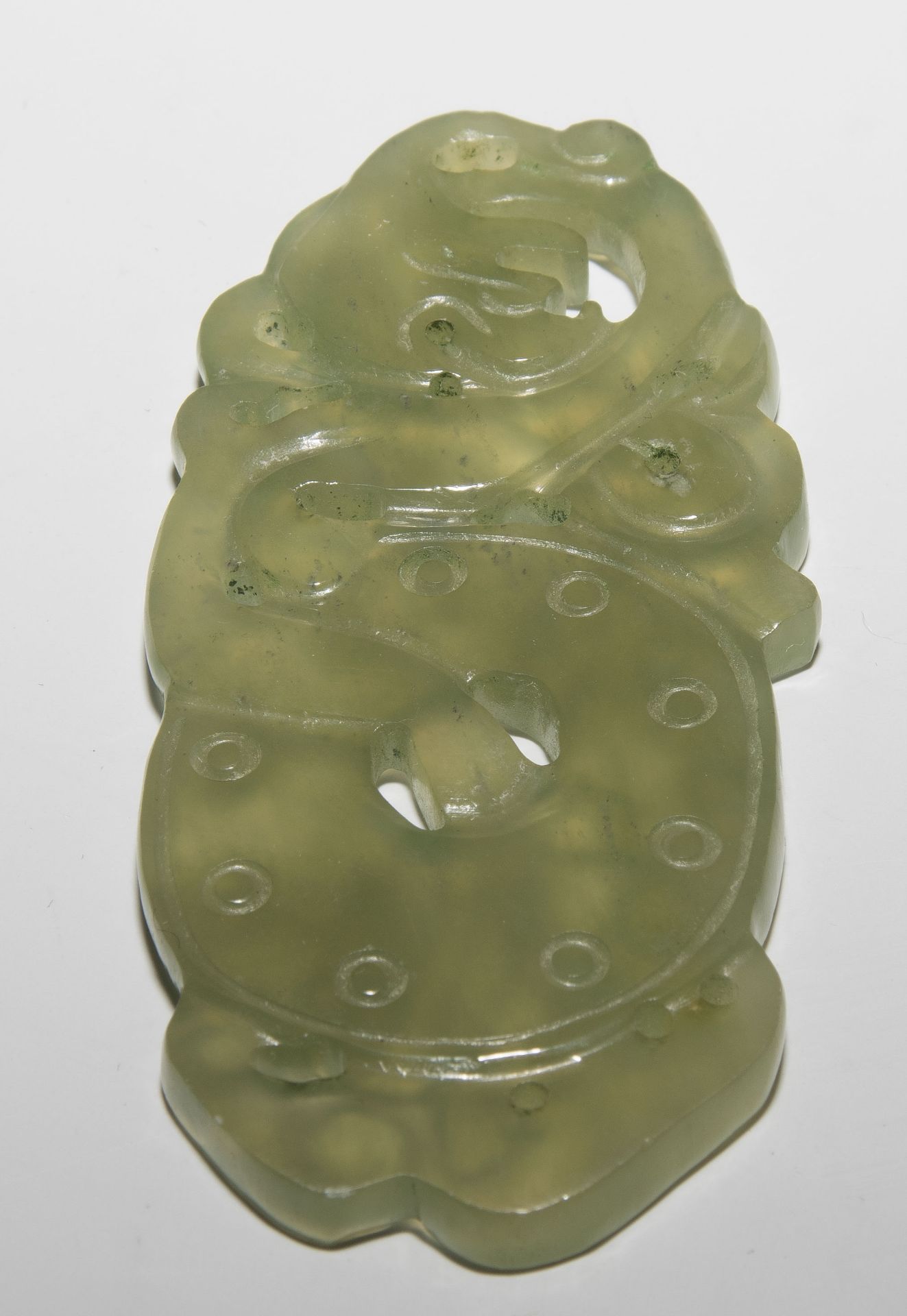 Lot: 4 Jade-Anhänger - Bild 6 aus 11