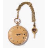 Gold-Taschenuhr mit Viertelrepetition, um 1830