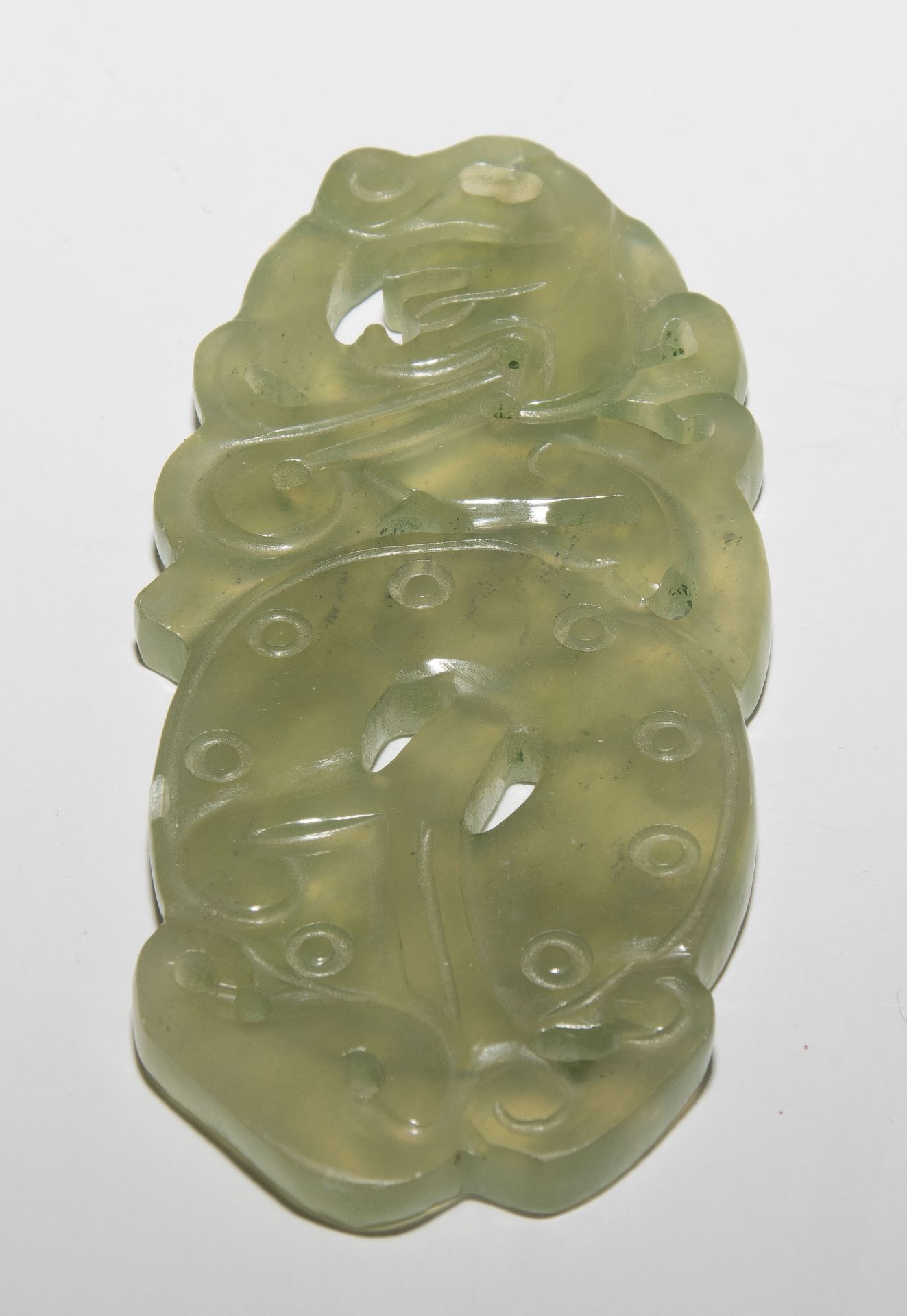 Lot: 4 Jade-Anhänger - Bild 7 aus 11