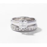 Tiffany & Co Diamant-Set: "Lucida" Alliance- und Solitaire-Ring