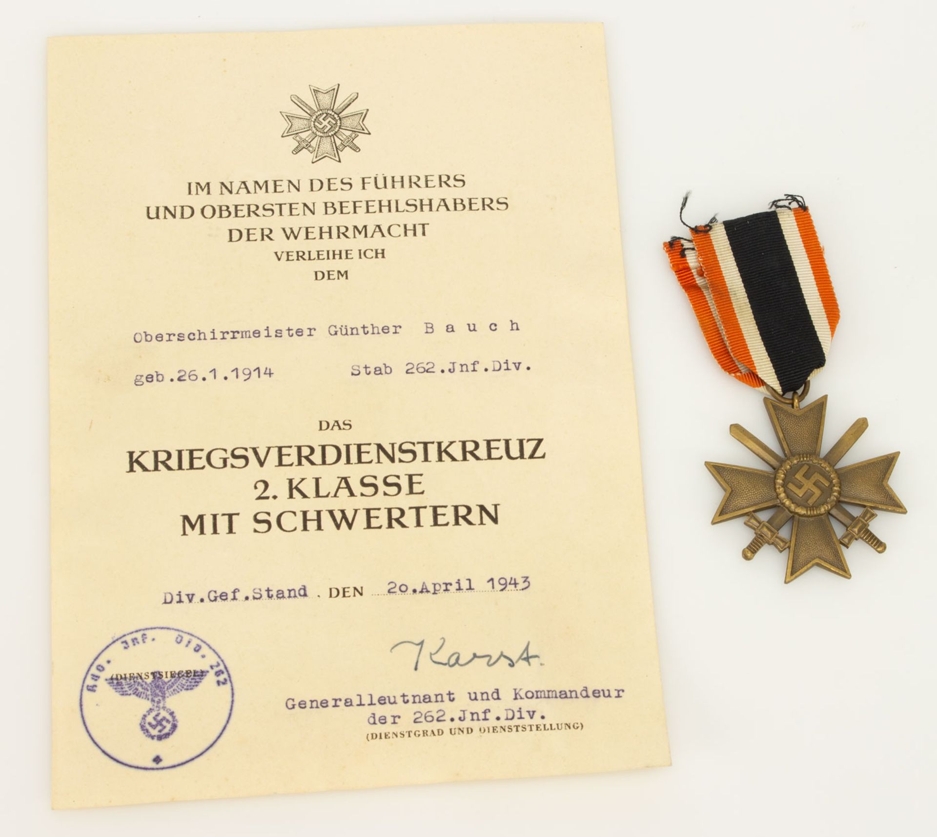 Kriegsverdienstkreuz