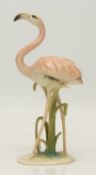 Porzellanfigur Flamingo