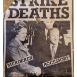 A vintage Poster of Margaret Thatcher and Charles Haughey.