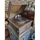 An Academy Gramophone. H 31 x D 45 x W 51 cm approx.