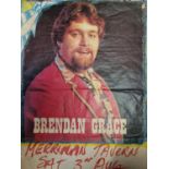 An early Merriman Tavern vintage advertising Poster for Brendan Grace.