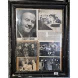 An early framed photographic Collage of Christy Moore, The Jolly Tinkers, Botley Band etc. 48 x 59