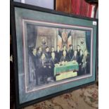 A coloured Print of the executed 1916 leaders. 54 x 43 cm approx.