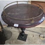 A small circular bar Table.