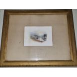 In the manner of J M W Turner, a pair of 19th Century Watercolours of lake scenes, with