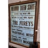 An original pub Advertising for the Merriman Tavern Scariff Easter Folk Weekend April 9th & 10th