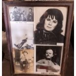 An original framed photographic Collage of 'The wolfe Tones, 'Anna Mannaghan' 'Christy Moore' and '