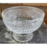 A really good Waterford Crystal Bowl. H 13 x Diam 18 cm approx.