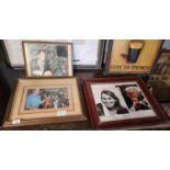 Three Photographs of Sharon Shannon and Denis O' Halloran. Another signed Photograph of Sharon