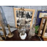 A group of 19th Century and later Oil Lamps and Table Lamps. 46 cm average hights approx.